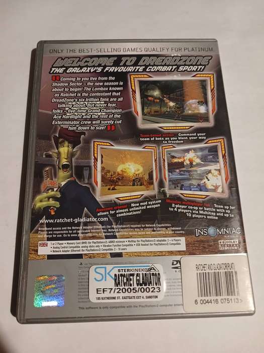 PlayStation 2, Ratchet: Gladiator Platinum