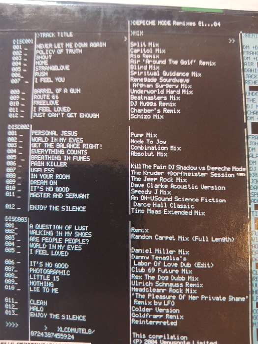 Depeche Mode, Remixes 81 - 04, 3 x CD, UK & Europe