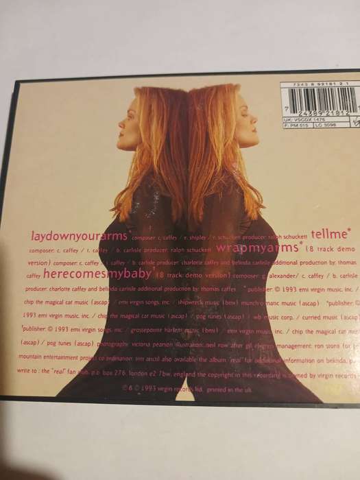 Belinda Carlisle, Lay Down Your Arms CD single, Limited Edition, UK