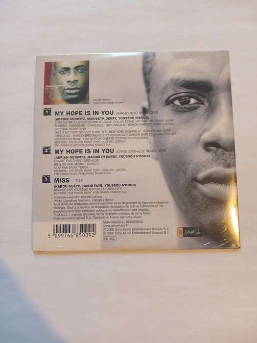Youssou N'Dour, My Hope is in You CD single, France, New