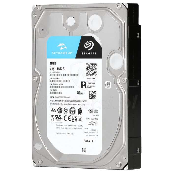Seagate Skyhawk AI 10TB Surveillance Internal HDD