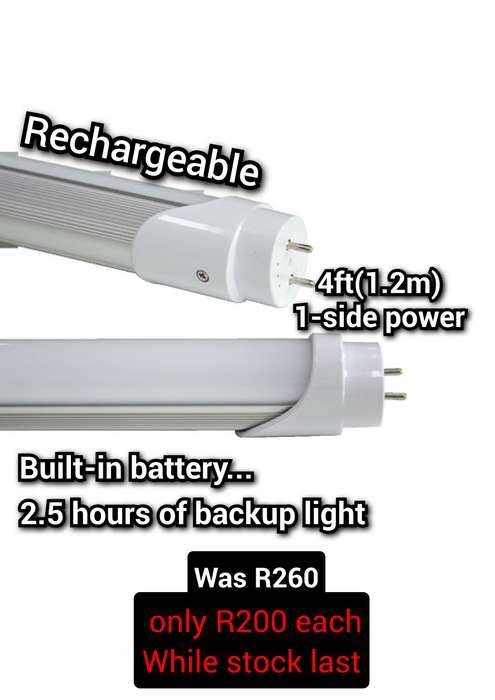 4ft(1.2 m) rechargeable led tube 220v/1-side power