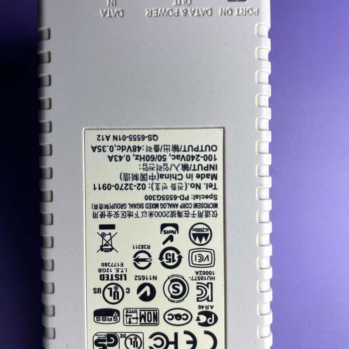 Power D Sine Midspan POE Injector 48V
