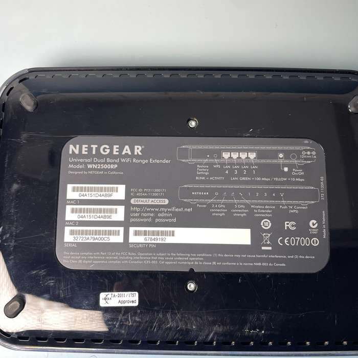 Netgear Universal Dual Band Wifi Range Extender