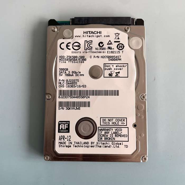 Hitachi 500GB Laptop Hard Drive