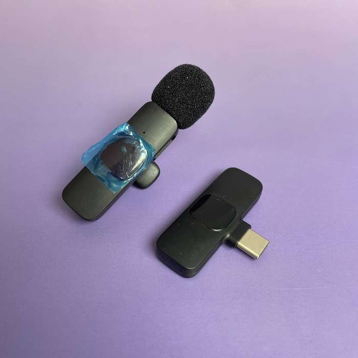 Wireless Mic Clip on Lavalier USB C