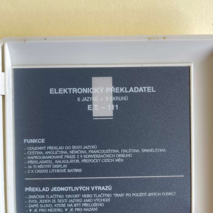 Vintage Electronic Translator