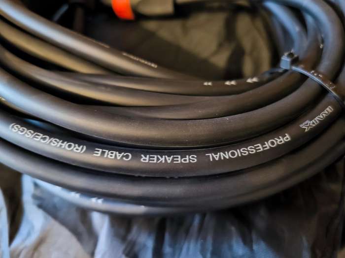 2x Speakon Cable (Aprox. 20m each)