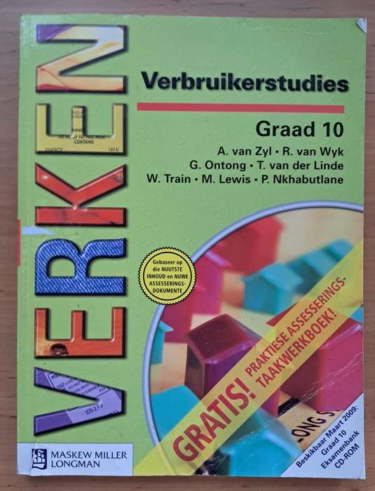 Verken Verbruikerstudies: Grade 10 - A. Van Zyl