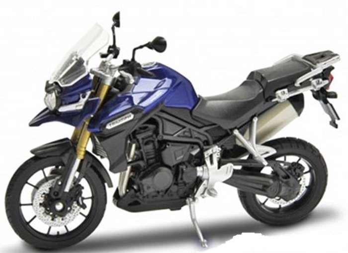 Triumph Tiger Explorer Blue 1/18 Scale WELLY 12836PW