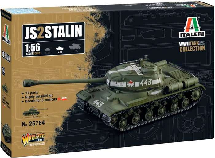 Josef Stalin JS-2 1/56 Scale Italeri 25764
