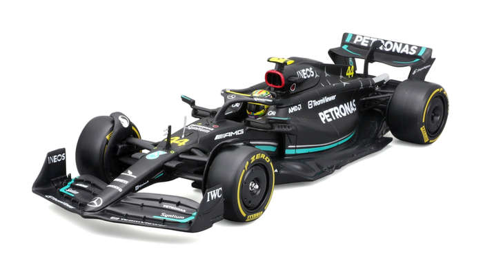 Mercedes-AMG F1 W143 2023 #44 Lewis Hamilton - 1/24 Scale (Burago 18-28028H)