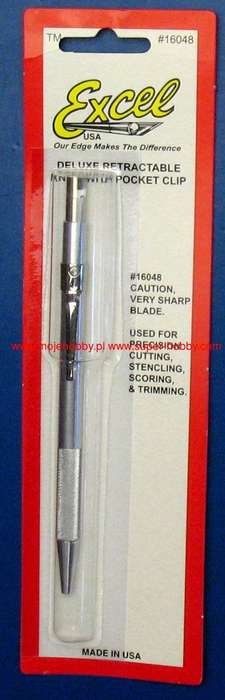 Knife Deluxe Retractable with Clip EXCELL 16048