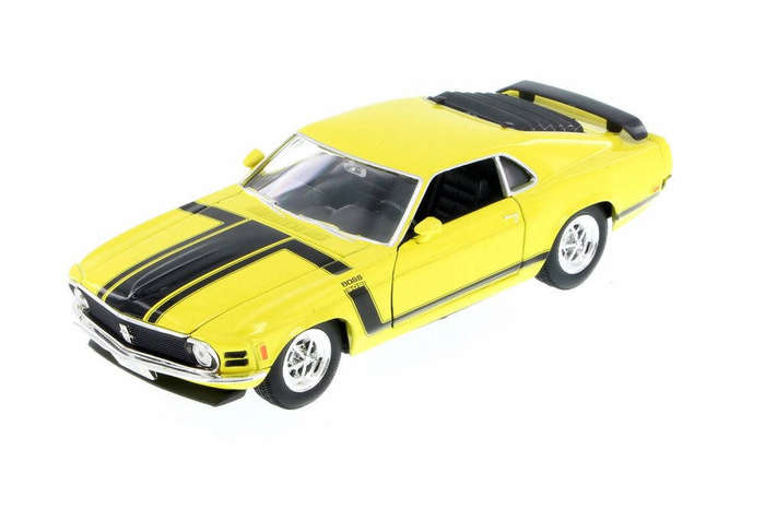 Ford Mustang Boss 302 Yellow 1970 1/24 Scale WELLY  22088YELLOW