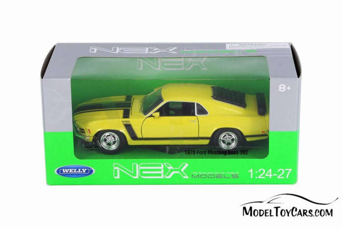 Ford Mustang Boss 302 Yellow 1970 1/24 Scale WELLY  22088YELLOW