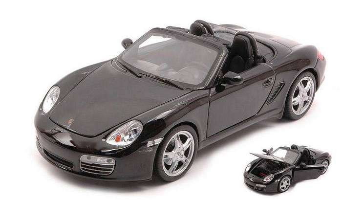 Porsche Boxter S Convertible Black 1/24 Scale WELLY 22479C-W