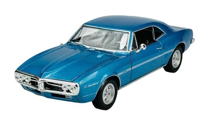 Pontiac Firebird Blue 1967 1/24 Scale WELLY 22502W