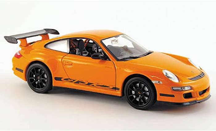 PORSCHE 911 (997) GT3 Orange 1/24 Scale WELLY 22495ORANGE