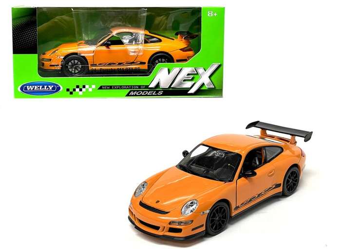 PORSCHE 911 (997) GT3 Orange 1/24 Scale WELLY 22495ORANGE