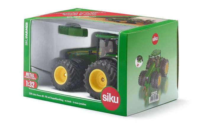 John Deere 8R 410 Tractor on duals 1:32 Scale Siku 3292