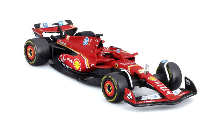 Ferrari F1 SF-24 2024 (w/Helmet) 1/43 Scale Burago Bur18-36843-16