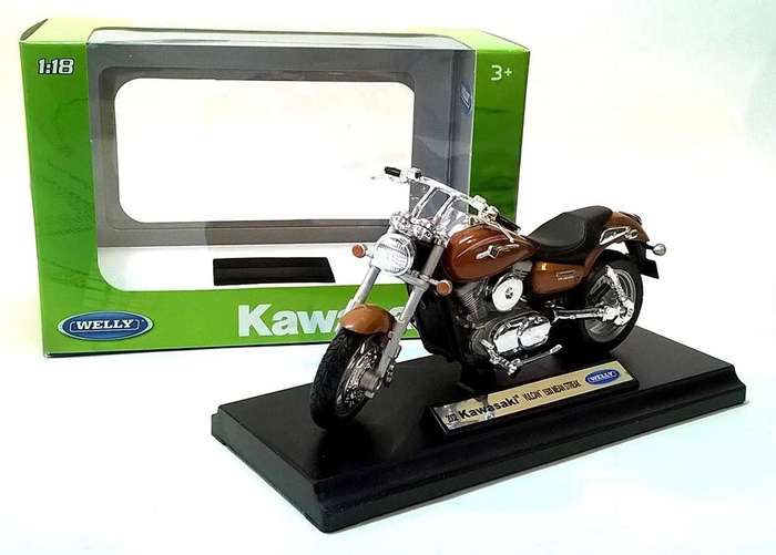 Kawasaki Vulcan 1500 Mean Streak Copper 02 1/18 Scale WELLY 12166PW