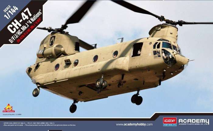 Boeing CH-47 - 1/144 Scale Academy 12624