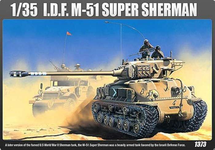 M-51 Super Sherman Israeli Defence Force - 1/35 Scale Academy 13254