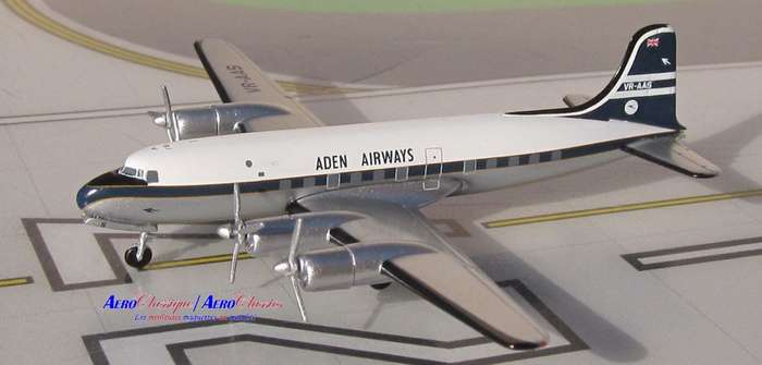 Douglas DC-4 Aden Airways - 1/400 Scale (AeroClassics)(ACVRAAS)(TAS4570)
