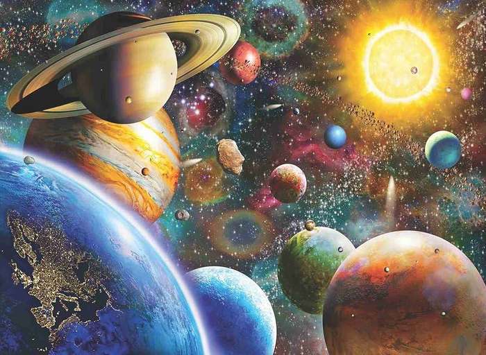 Planets in Space 1000 Pieces Anatolian Puzzle ANA1033