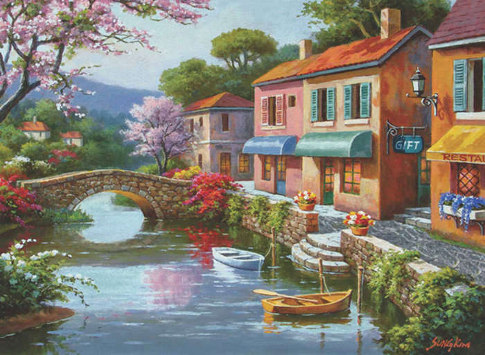 Quaint Village Shops 1000 Pieces Anatolian Puzzle ANA1053