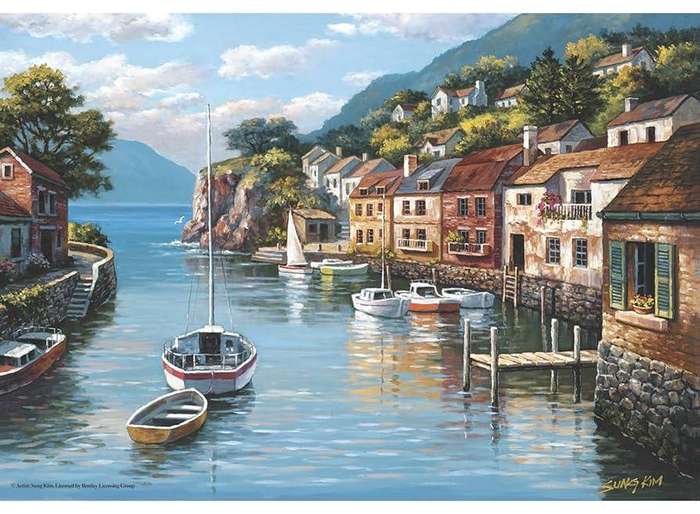 Village on the Waterloo 500 Pieces Anatolian Puzzle ANA3535