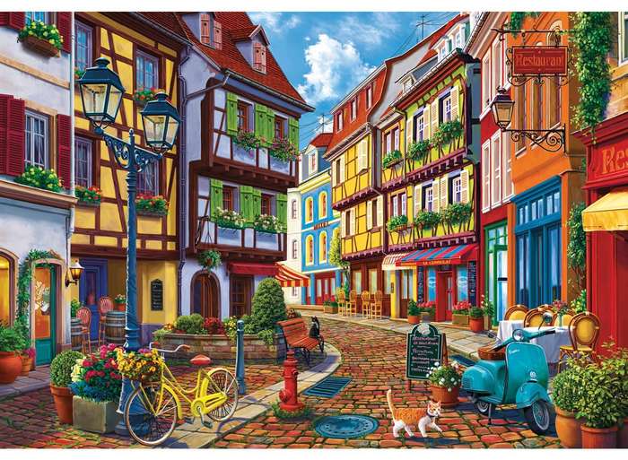 Cobblestone Alley 500 Pieces Anatolian Puzzle ANA3614