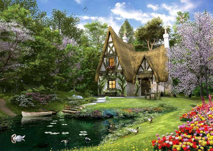 Spring Lake Cottage 3000 Pieces Anatolian Puzzle ANA4900