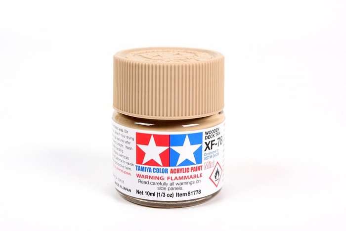 Flat Wooden Deck Tan Mini Acrylic Paint 10ml (Tamiya XF-78)