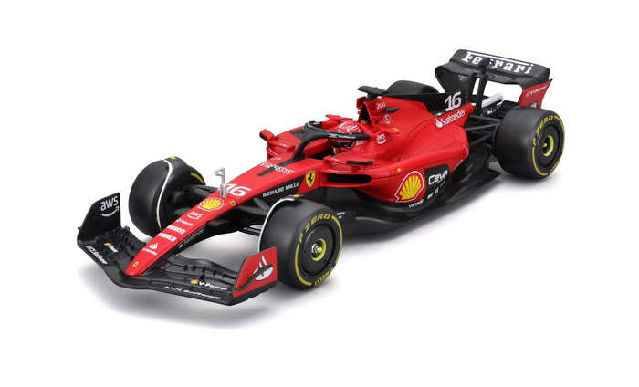 Ferrari F1 SF-23 2023 #16 Charles Leclerc - 1/24 Scale (Burago 18-26808L)