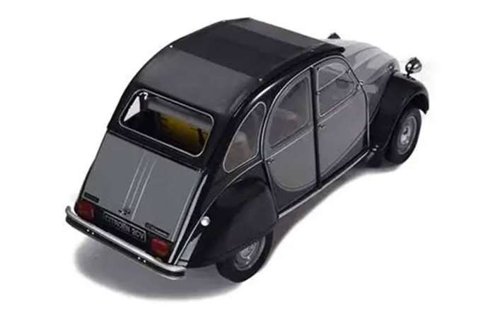 Citroen 2CV 6 Charleston Grey with Black 1/24 Scale WELLY 24009GRAY