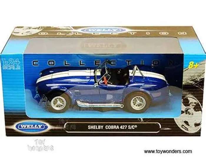 Shelby Cobra Met Blue 1965 1/24 Scale WELLY 24002W