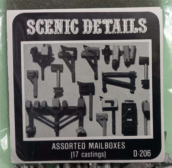 Assorted Mailboxes (17) - 1/87 Scale
