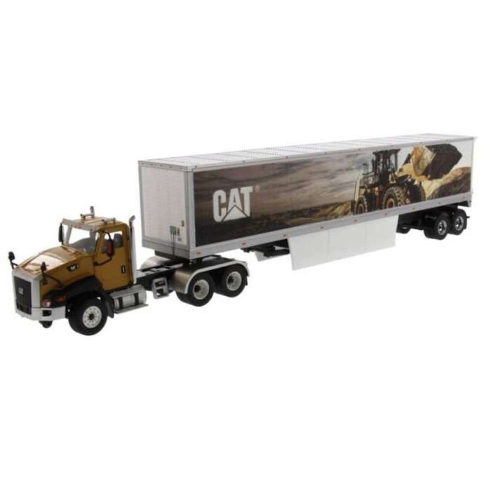 CAT CT660 w/CAT Mural Trailer 1/50 Scale Die-Cast Masters 85666