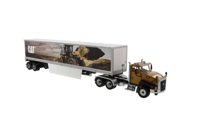 CAT CT660 w/CAT Mural Trailer 1/50 Scale Die-Cast Masters 85666