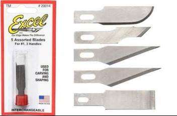Blades Assorted 5 PCS EXCELL 20014