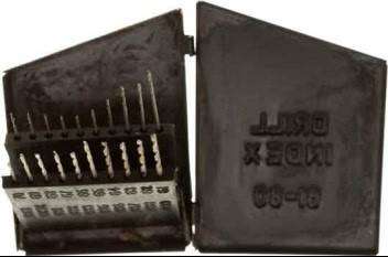 Drill Set in Metal Case 20 PCS (.16" to .039") EXC55511
