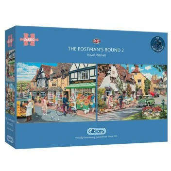 The Postman's Round - 2 x 500 Piece Gibsons Puzzles 5030