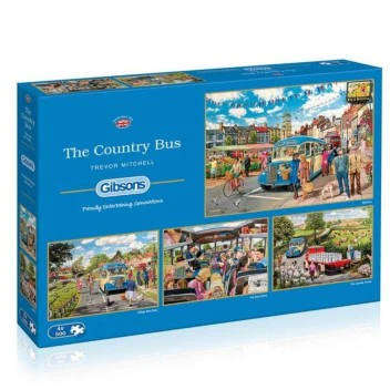 The Country Bus - 4 x 500 Piece Gibsons Puzzles 5037