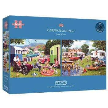 Caravan Outing - 2 x 500 Piece Gibsons Puzzle 5057