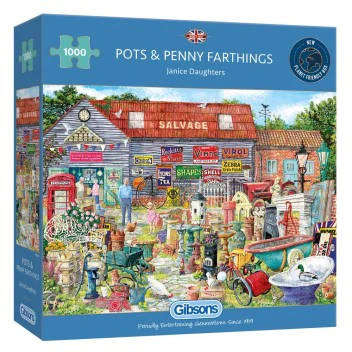 Pots & Penny Farthings - 1000 Piece Gibsons Puzzle 6318
