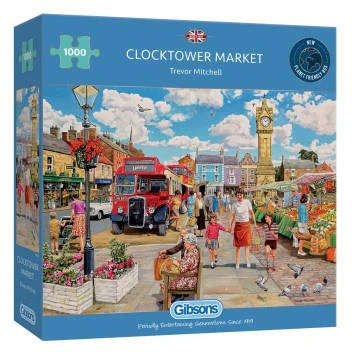 Clocktower Market - 1000 Piece Gibsons Puzzle 6321
