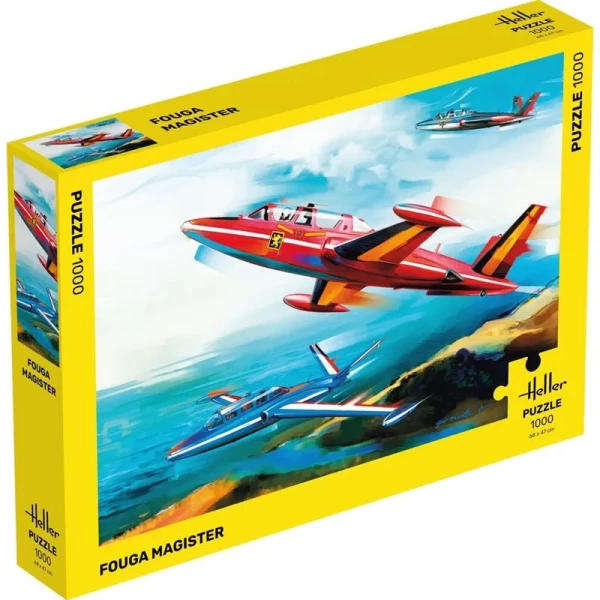 Fouga Magister CM170 Puzzle 1000 Pieces Heller 20510