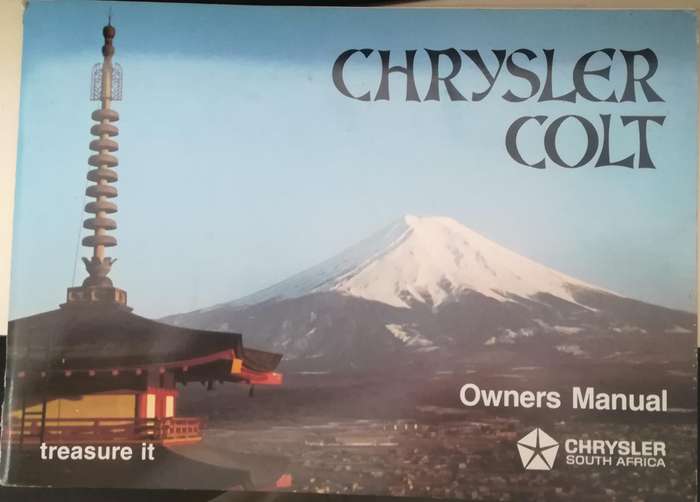 Chrysler Colt Owners Manual Eienaars Handleiding (CCOLT)